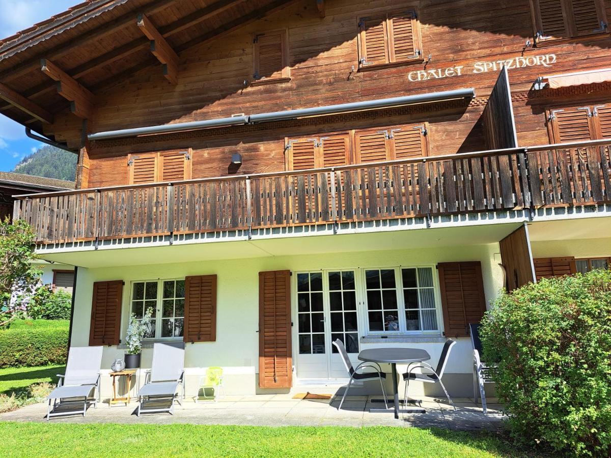 Chalet Spitzhorn - Your Peak Getaway - Private Terrasse & Gratis Parkplatz Lejlighed Gsteig Eksteriør billede